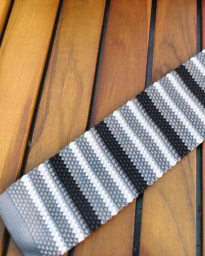 Gray Knit Necktie