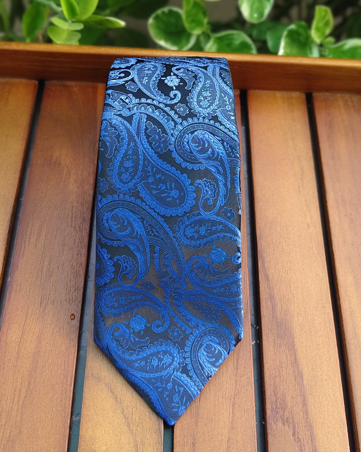 Blue Paisley Necktie