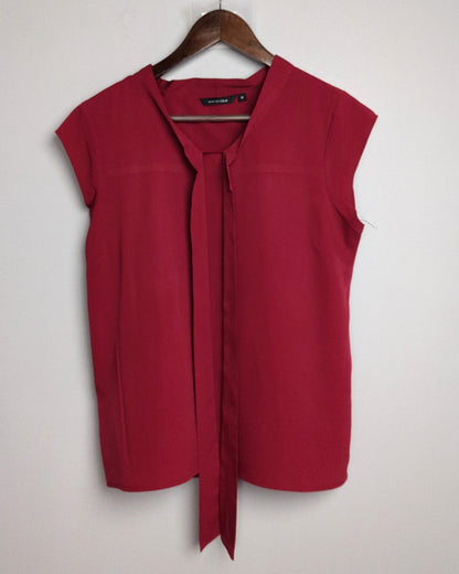 Wardrobe Red Sleeveless Blouse