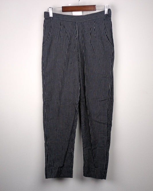 Fab India Black Striped Trousers