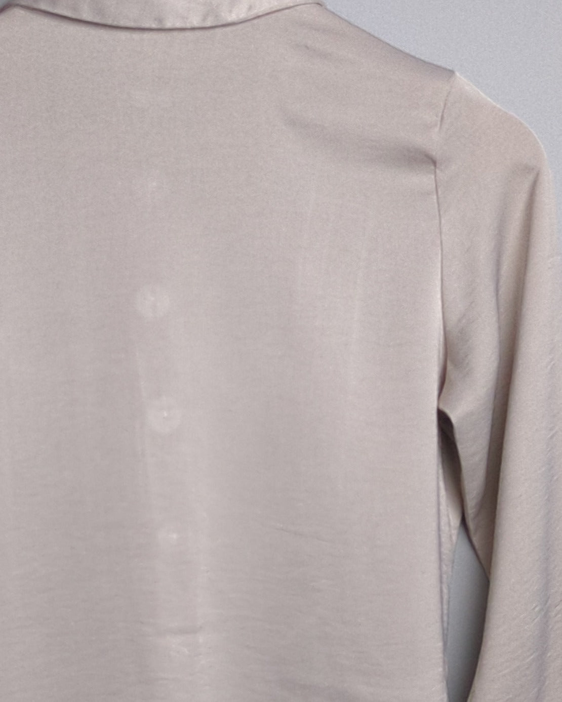 And Beige Satin Shirt