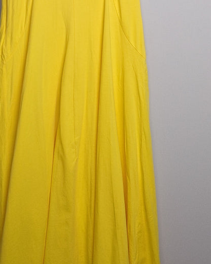 Nicobar Yellow Organic Cotton Dress