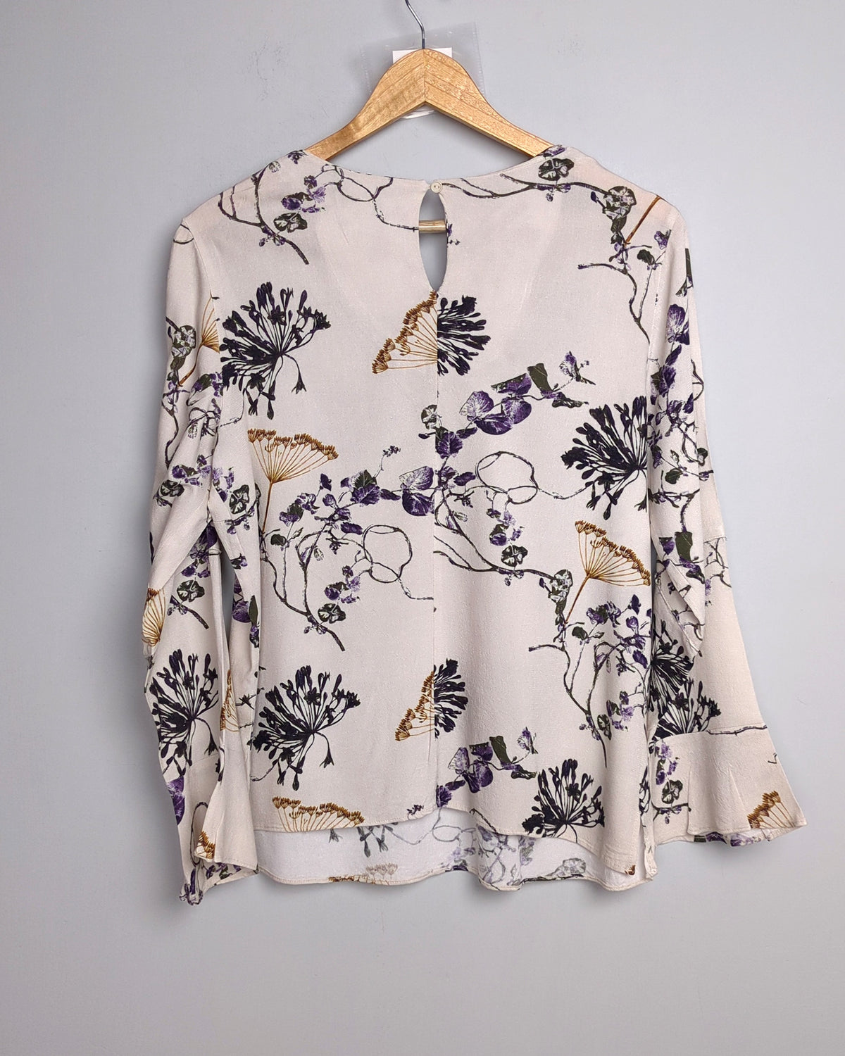 White Floral Blouse
