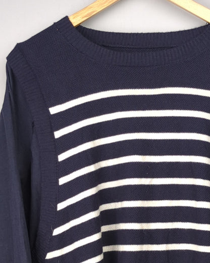 Blue Layered Sweater