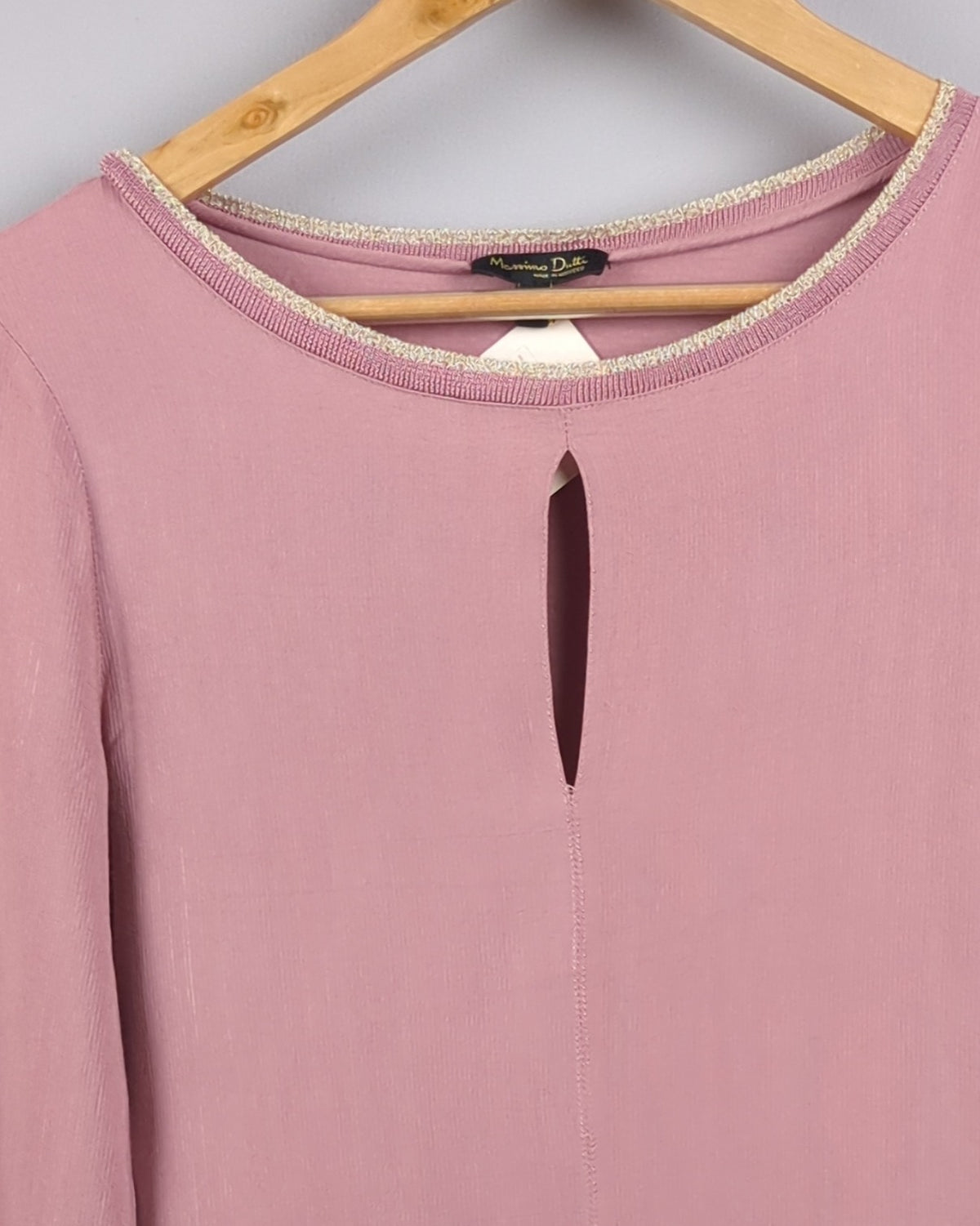 Pink Keyhole Sweater