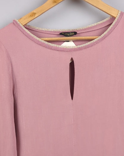 Pink Keyhole Sweater