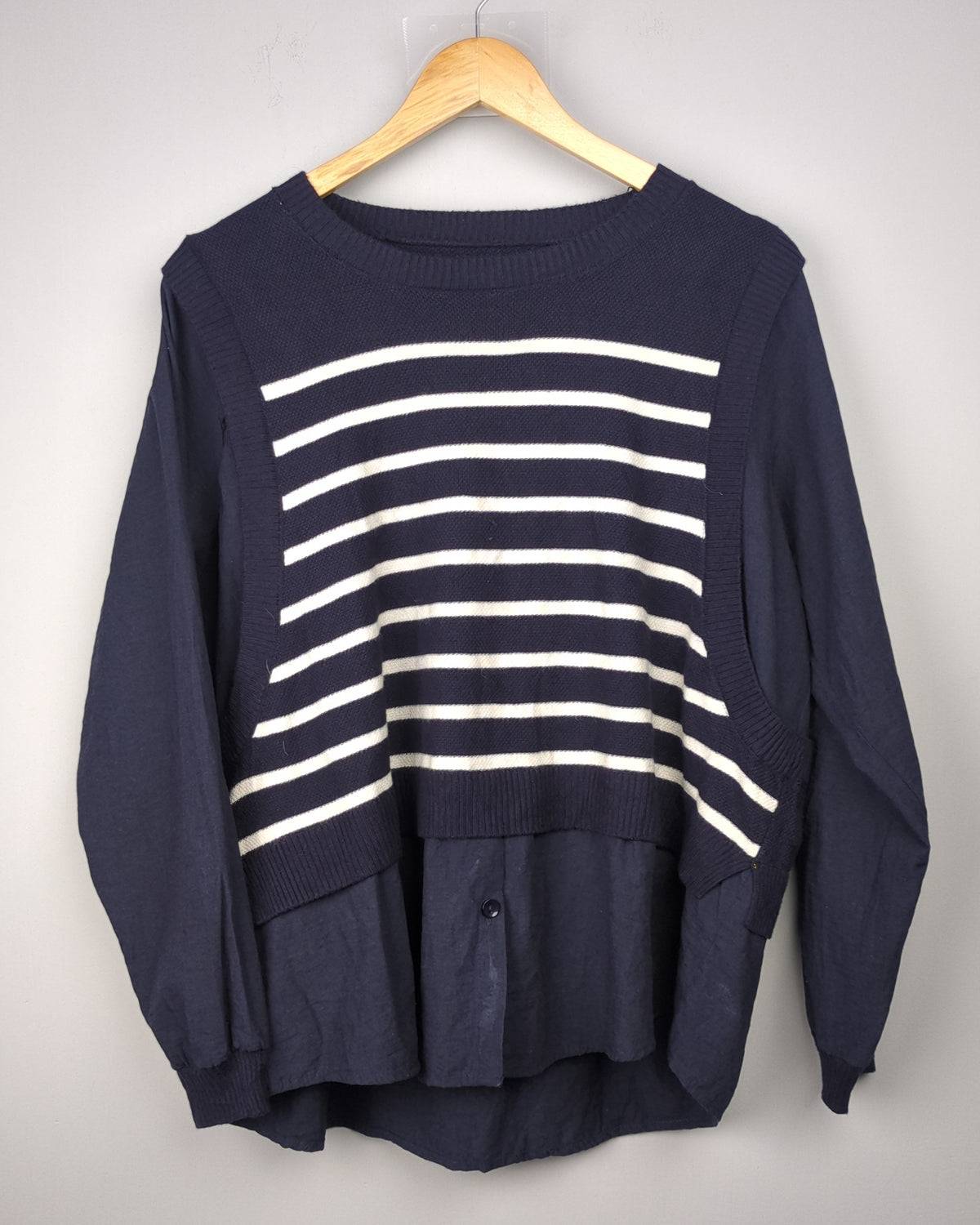 Blue Layered Sweater