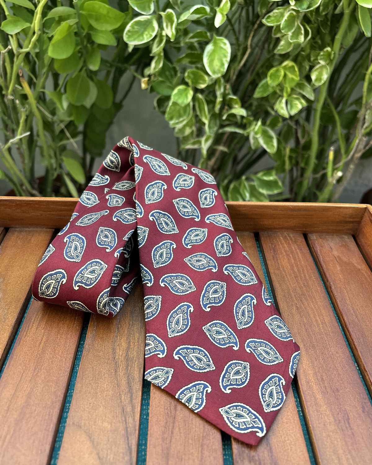Chaps Ralph Lauren Wine Paisley Tie