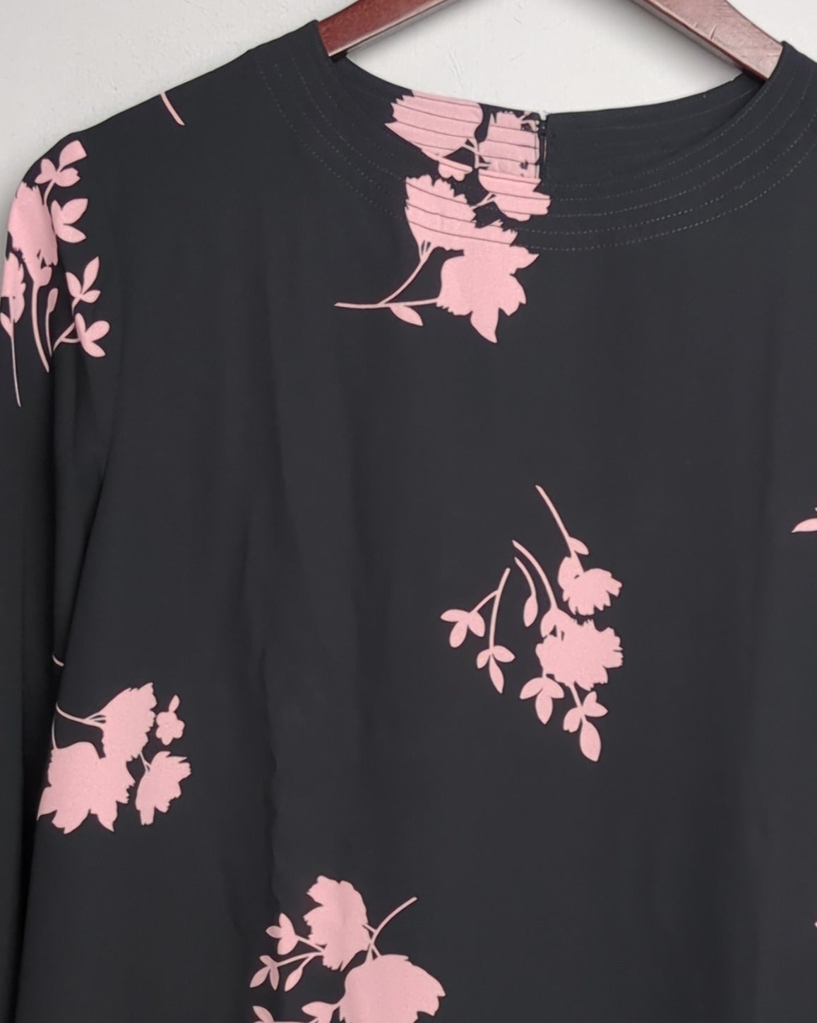 Marks And Spencer Black Floral Blouse