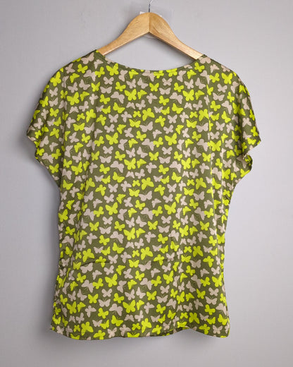 Tinley Road Green Butterfly Top