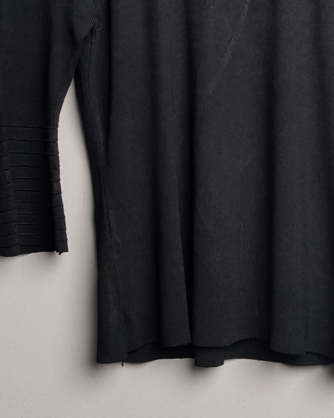 Black Ribbed Top