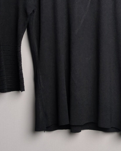Black Ribbed Top