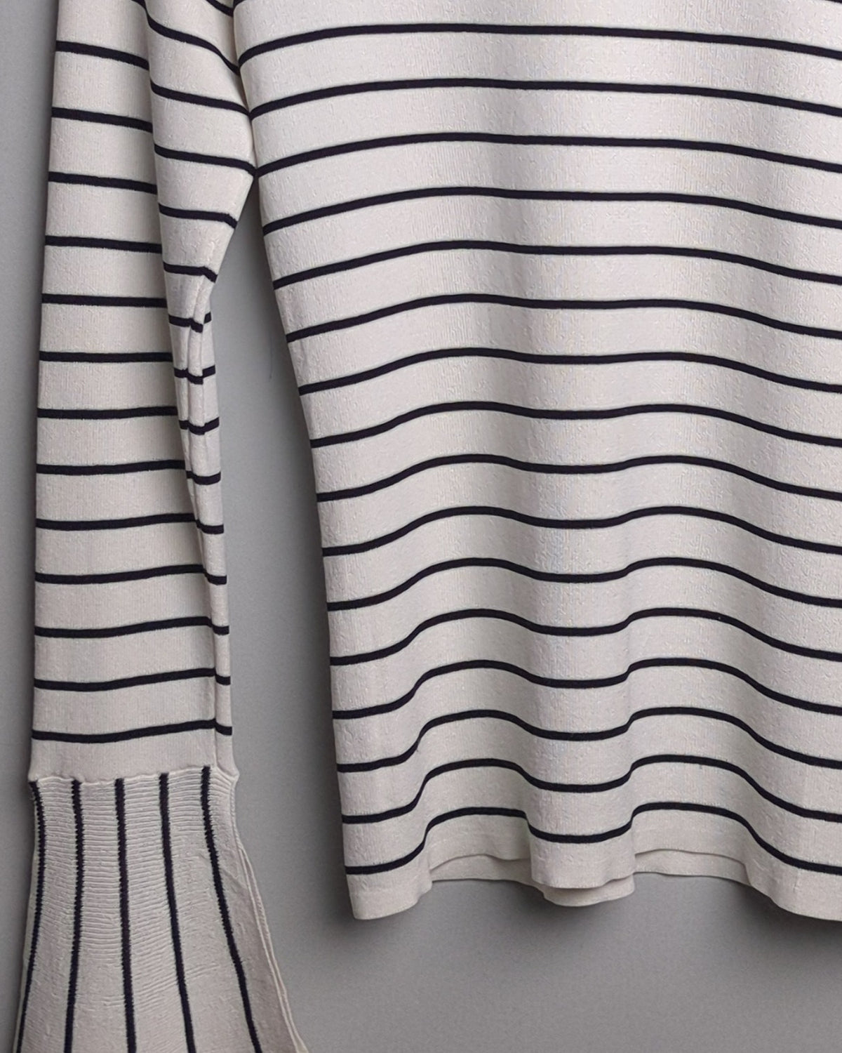 Semir White Striped Sweater