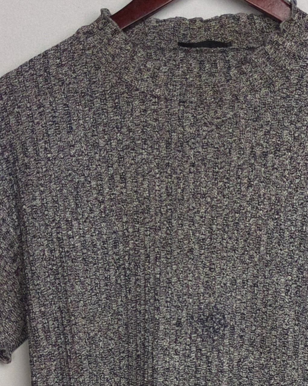 Shein Gray Ribbed Top