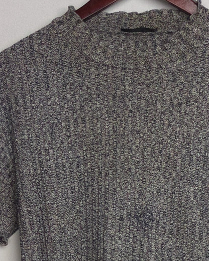 Shein Gray Ribbed Top