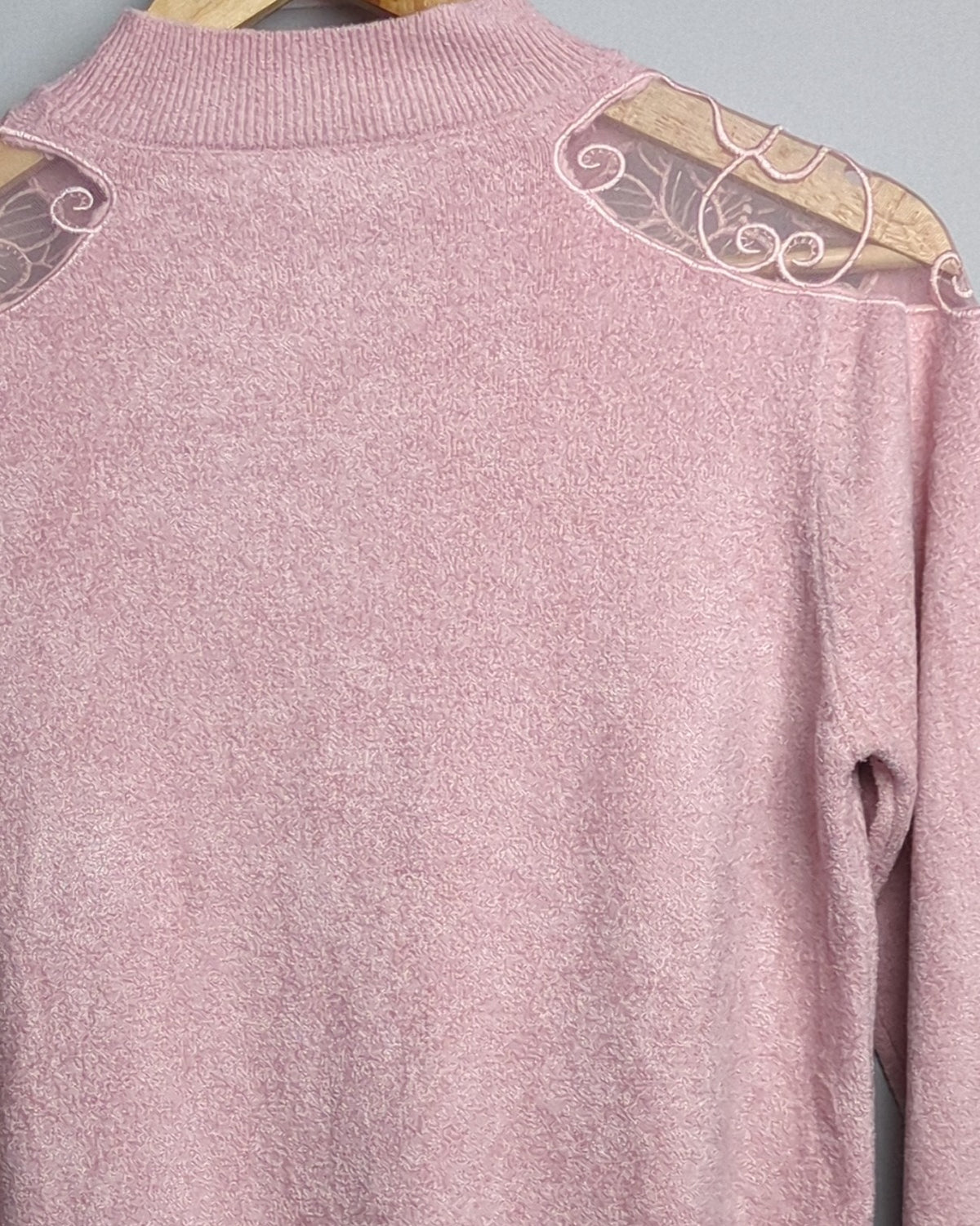 Pink Floral Sweater
