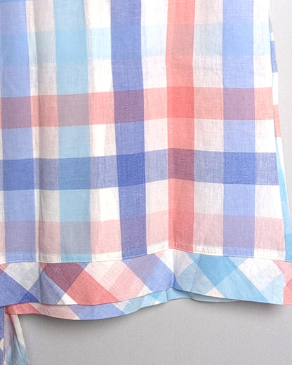 J.Crew Multicolor Checked Sleeveless Top