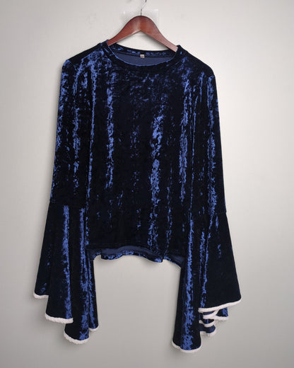Blue Velvet Top