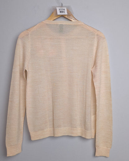 Mango Beige Floral Cardigan
