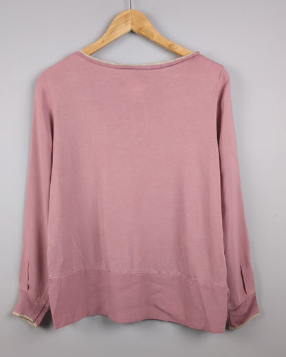 Pink Keyhole Sweater