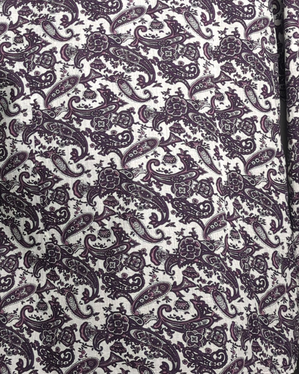 Wen Ni Purple Paisley Blouse