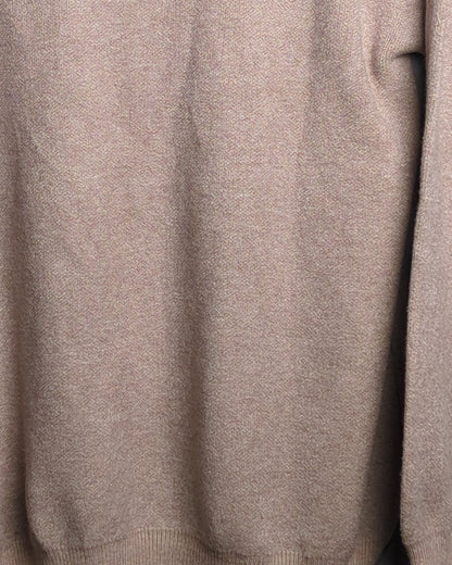 Beige Mockneck Sweater