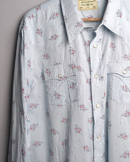 Hollister Blue Western Shirt