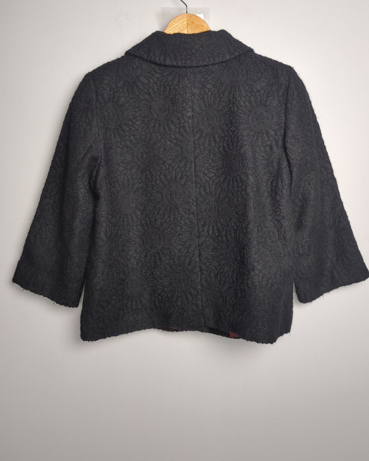 Luca Black Textured Jacket