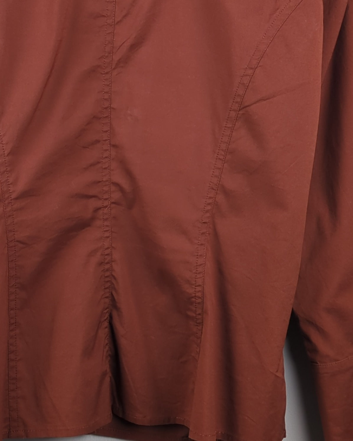 Brown Button-Down Shirt