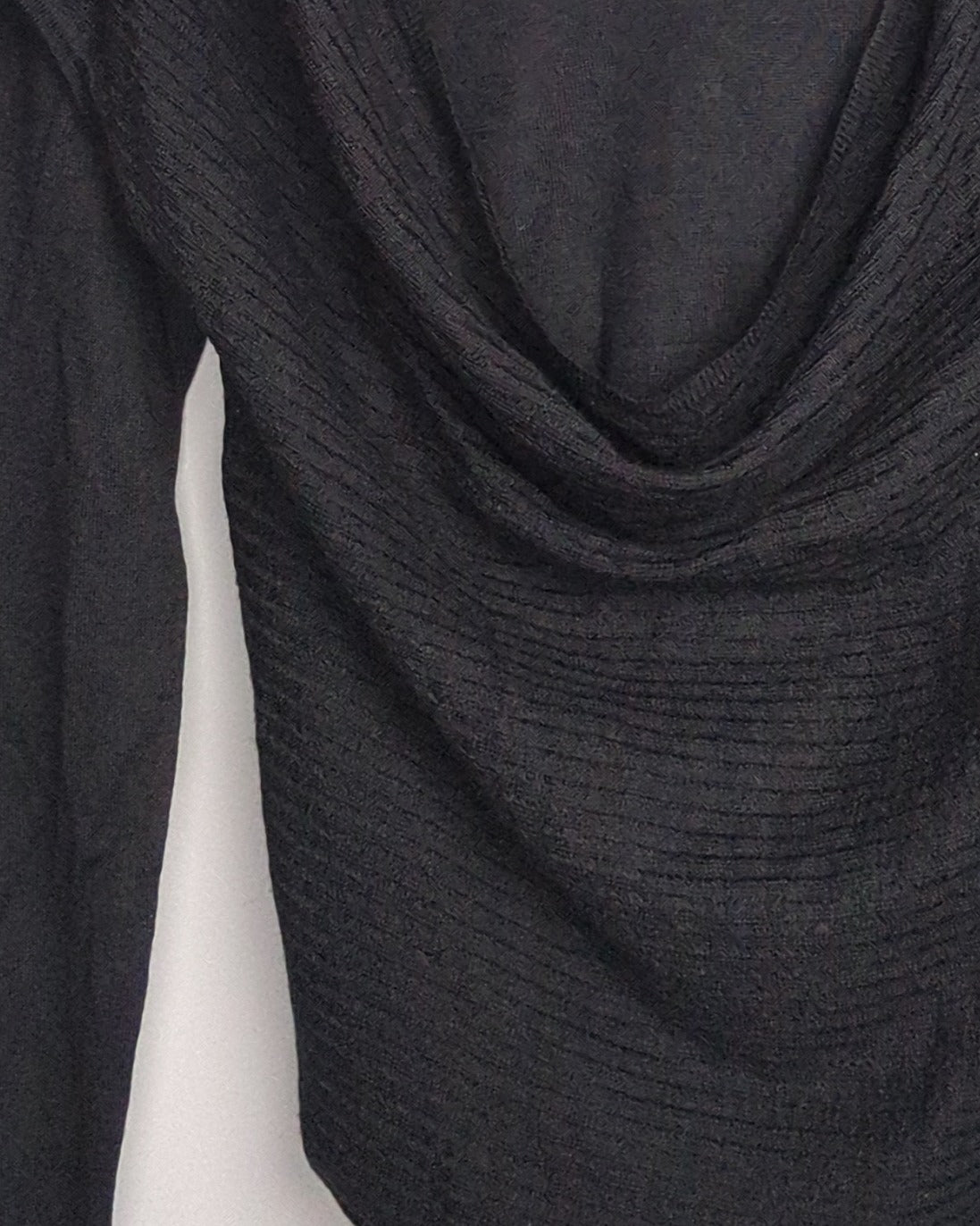 Black Cowl Sweater