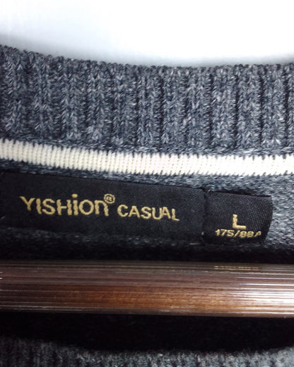 Yishion Gray Graphic Sweatshirt