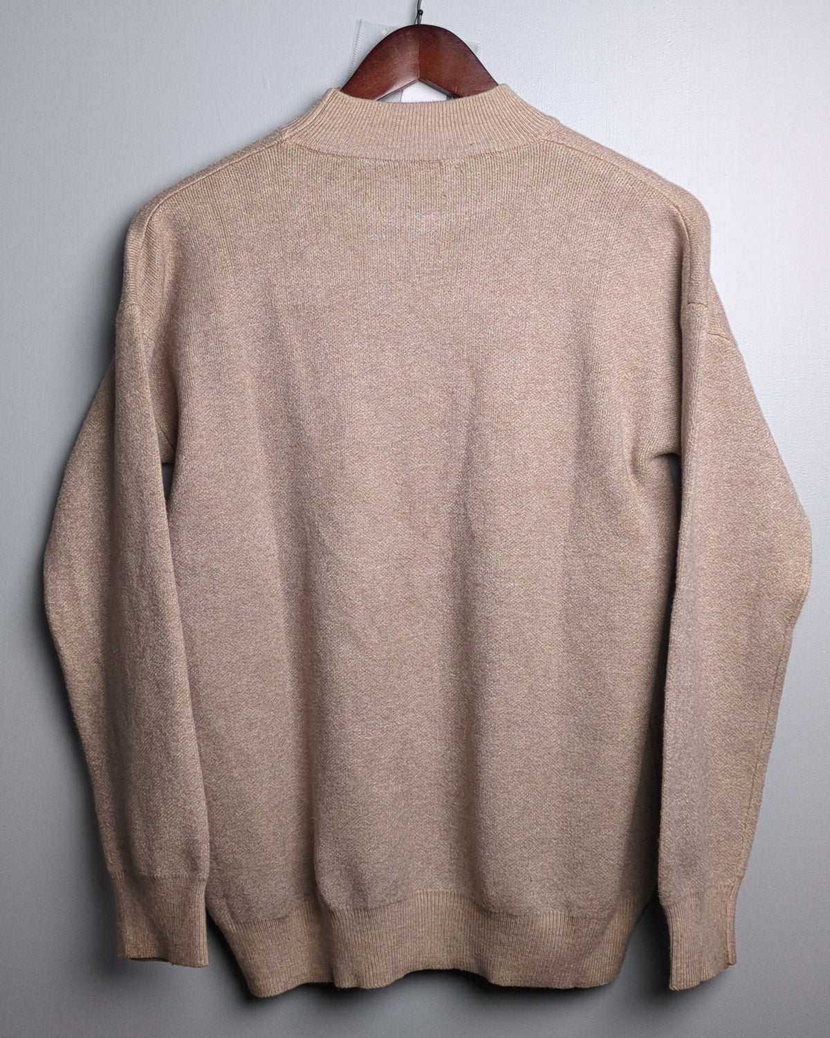 Beige Mockneck Sweater