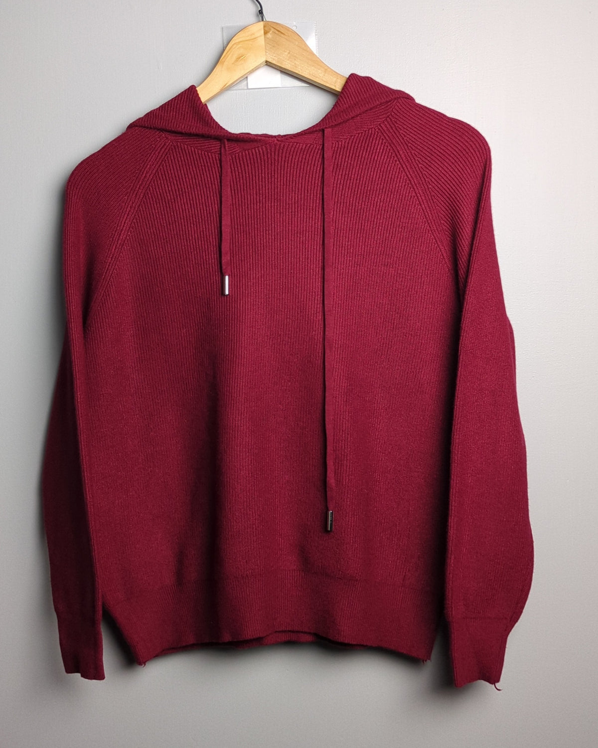 Wine Knit Hoodie