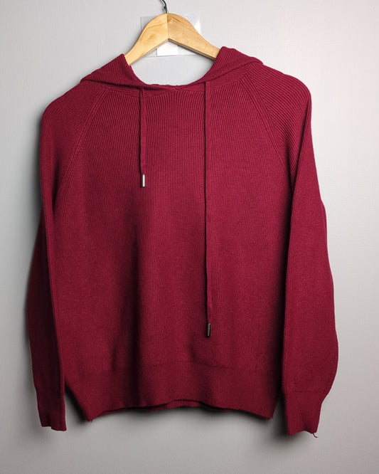 Wine Knit Hoodie