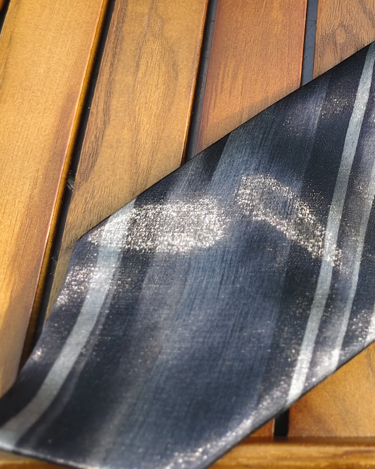 Zenith Gray Striped Necktie