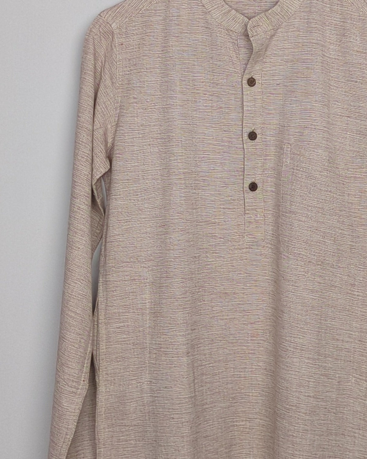 Fabindia Beige Collared Kurta