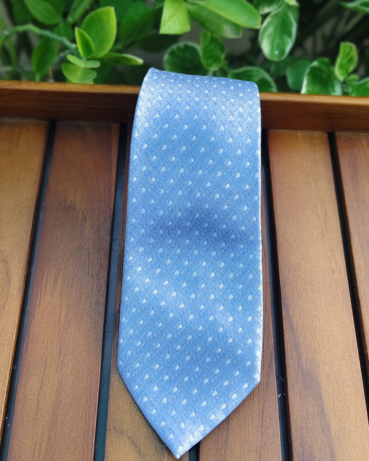 Peter England Blue Polka-Dot Tie