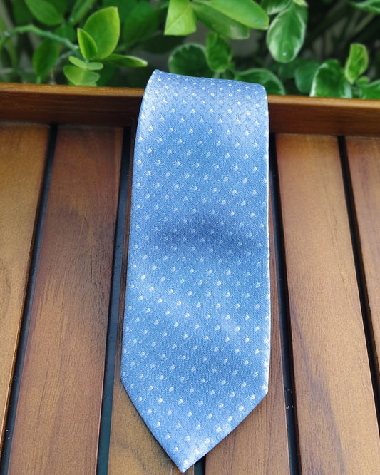 Peter England Blue Polka-Dot Tie