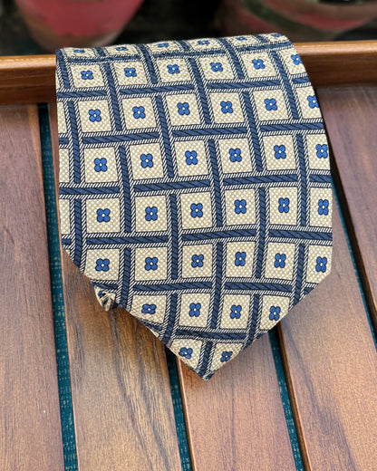 Chaps Ralph Lauren Beige Patterned Necktie