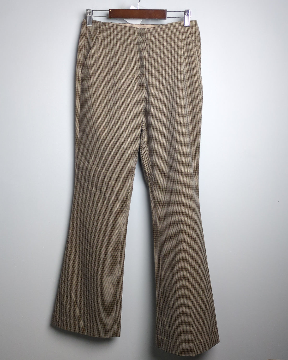 H&M Brown Checkered Trousers
