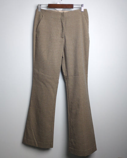 H&M Brown Checkered Trousers