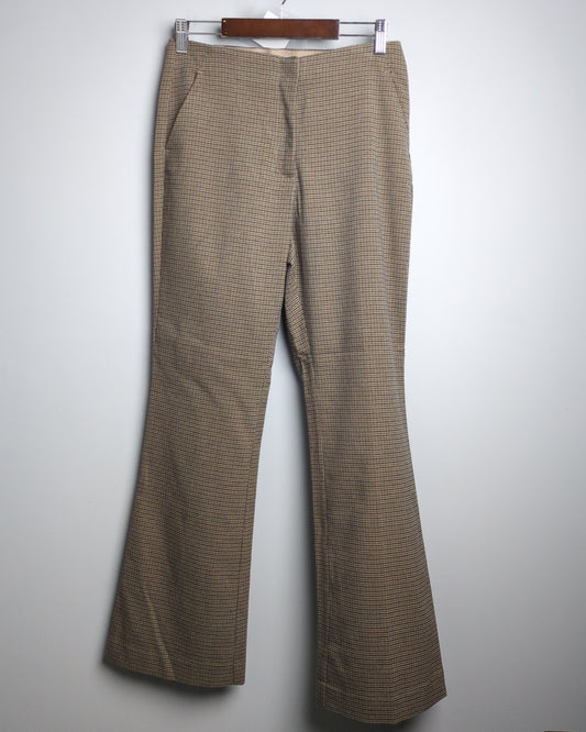 H&M Brown Checkered Trousers