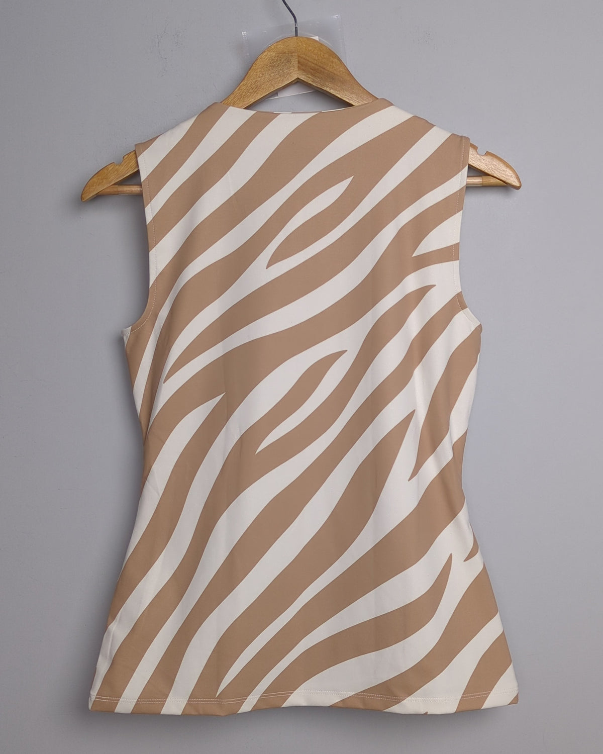 Ann Taylor Beige Printed Women's Top