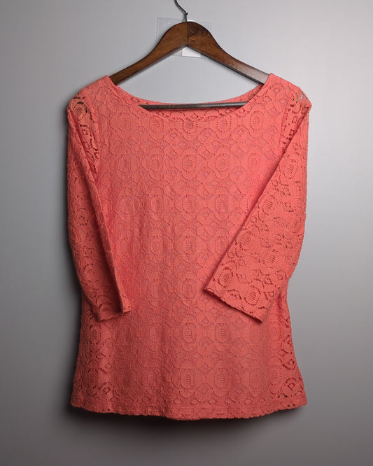 Banana Republic Pink Lace Top