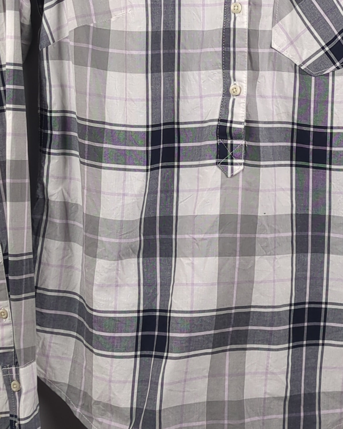 Gray Plaid Shirt