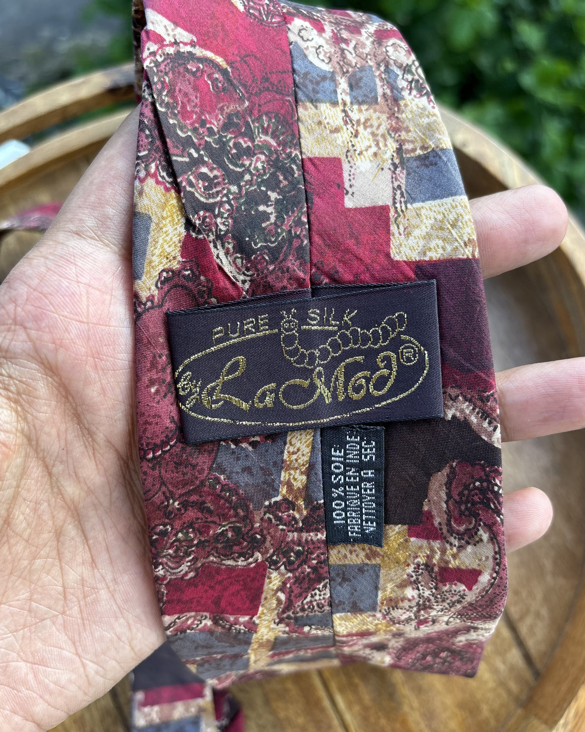 La Mod Wine Neck Tie