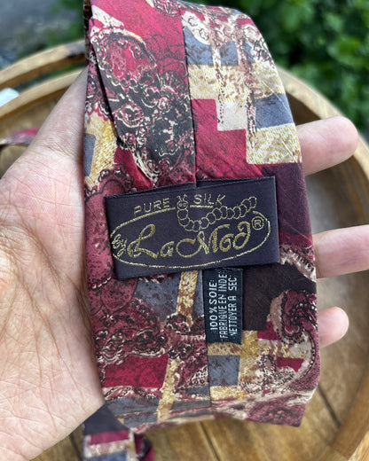 La Mod Wine Neck Tie