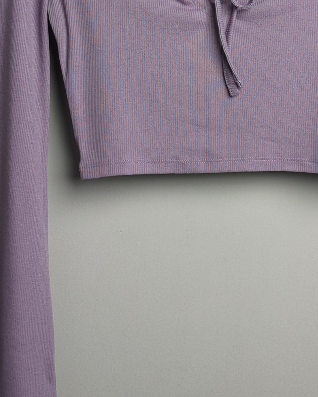Nuon Purple Ribbed Top