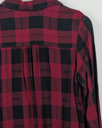 Wine Wrap Blouse