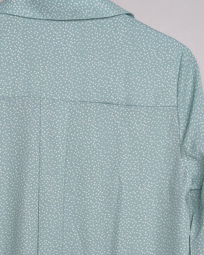 Marks And Spencer Green Printed Shirt